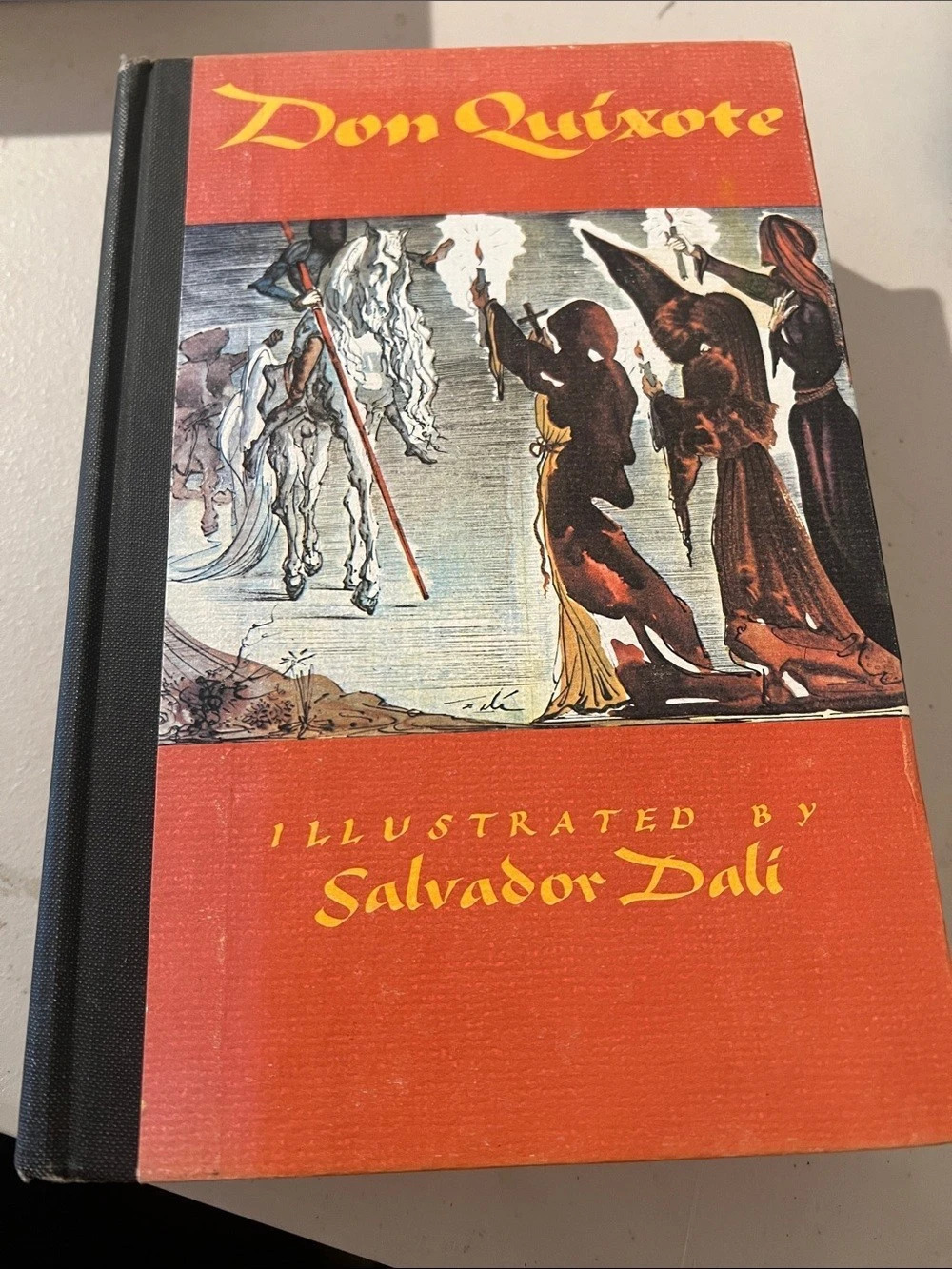Abbeville Press Don Quixote de la Mancha Illustrated Hardcover Red Black